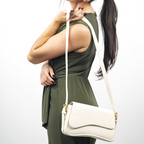 Genuine Leather Shoulder Bag – Adjustable Strap