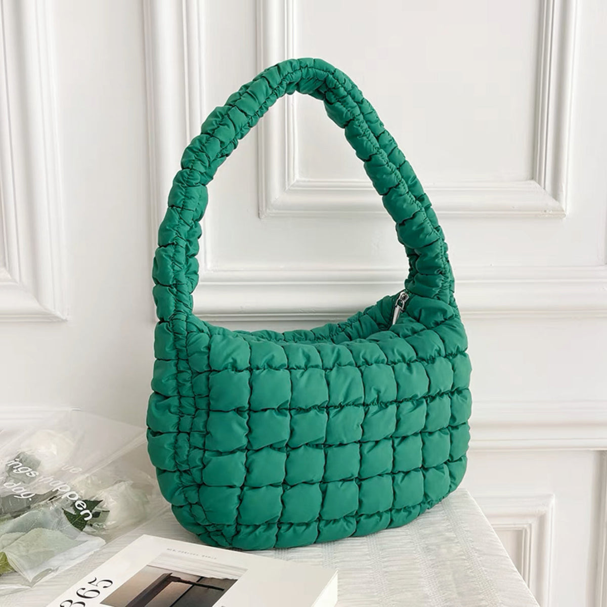 Pleated Shoulder Bag – Spacious Everyday Style