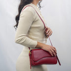 Genuine Leather Shoulder Bag – Adjustable Strap
