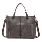 Genuine Leather Shoulder Bag – Adjustable Strap