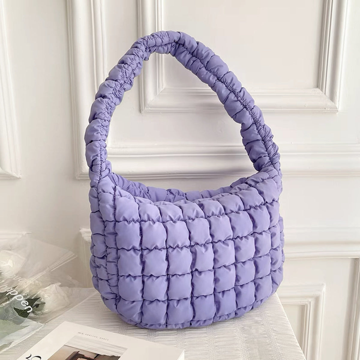 Pleated Shoulder Bag – Spacious Everyday Style